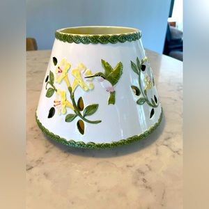 Yankee Candle Ceramic Candle Topper - Hummingbirds (For Medium Jar)